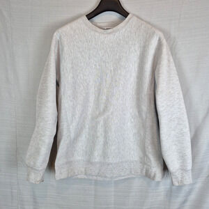 Sub_Urban Riot Womens Large Gray Sweatshirt Plain Thick Fall Winter Spring Stain